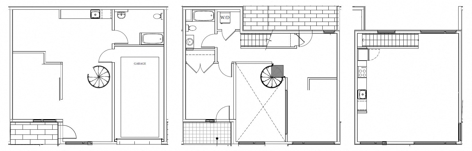 Floor plan for 1 bed, 2 baths, 1815 sqft